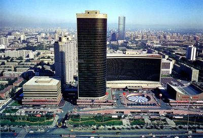 中國國際貿(mào)易中心 壯觀 獨立 摩天樓,鳥瞰北京圖片-首都風光圖,首都風光,鳥瞰北京,